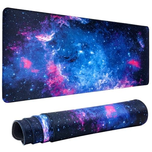 Image of YIYISSHI Galaxy Nebula Mouse Mat Non-Slip Rubber Base Gaming Mouse Pad for Computers Laptop Office Desk Accessories Desk Mat (Nebula)