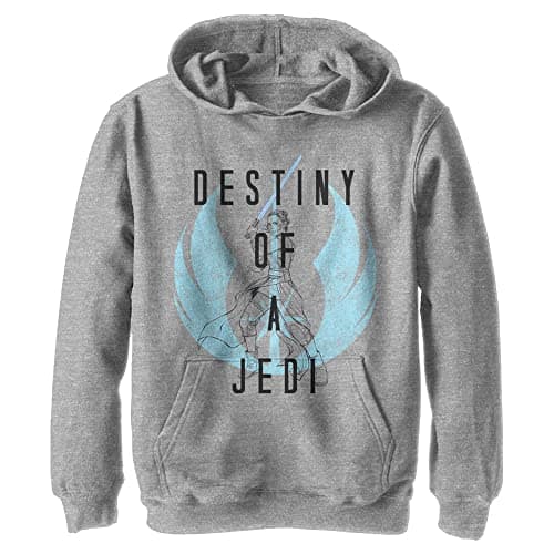 Image of Star Wars Kids Rise of Skywalker Destiny of A Jedi Youth Pullover Hoodie, Athletic Heather, Small