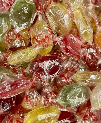 Image of Swizzels Retro Individually Wrapped Sweets | Bulk Box Assorted Sweet Pick and Mix Selection | For Parties, Gifts, Sharing, Seasonality, Special Events (Swizzels Crystal Fruits x 40)