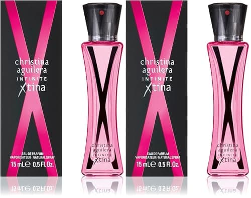 Image of Christina Aguilera - Infinite Xtina Eau de Parfum for Women, Floral Amber Fruity Fragrance, Pink Guava, Rose Absolute & Vanilla Bean Extract, Modern & Enduring Eau de Parfum for Women, 15 ml