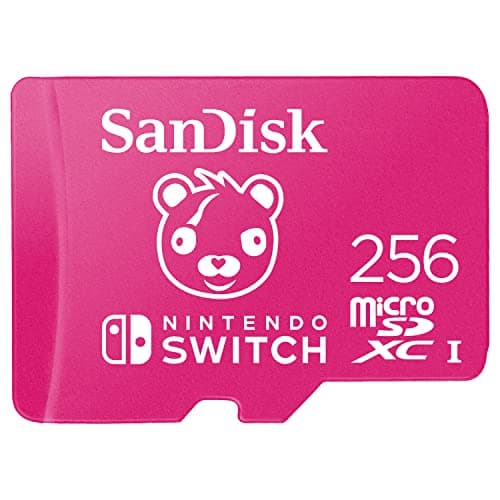 Image of SanDisk 256GB microSDXC card for Nintendo Switch consoles, Fortnite Cuddle Team Leader edition up to 100 MB/s, Nintendo gaming storage, Nintendo Licensed Product, UHS-I, Class 10, U3,