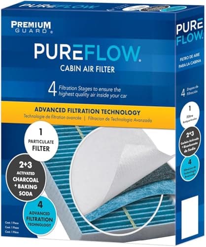 Image of Pureflow Cabin Air Filter PC99594X | Fits 2024-22 Kia EV6, 2023 Niro, 2023-22 Hyundai Tucson, 2023-22 Santa Cruz