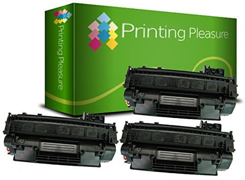 Image of Printing Pleasure 3 Compatible Laser Toner Cartridges for Laserjet P2030 P2035 P2050 P2055 P2055D P2055DN P2055X MF5880DN LBP6300DN LBP6310DN LBP6650DN LBP6670DN | CE505A 05A CRG 719 3479B002