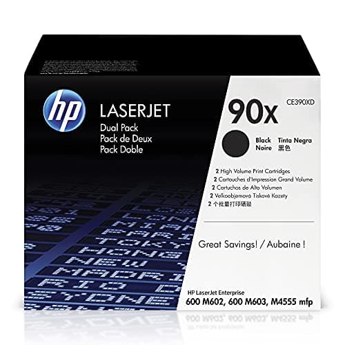 Image of HP CE390XD 90X High Yield Original LaserJet Toner Cartridges, Black, Multipack