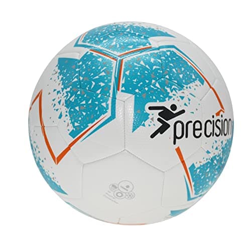 Image of Precision Unisex's Fusion IMS Training Ball, White/Cyan/Orange/Grey, 5, a_NA