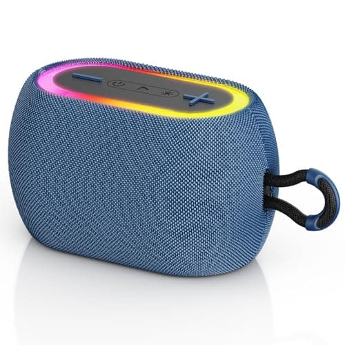 Image of Tisco Portable Bluetooth Speaker with 360° Stereo Sound, IPX5 Waterproof, 24H Playtime, BT 5.3, SD Card, USB, AUX, TWS Pairing, RGB Lights & Waterproof Design for Parties, Sports & Traveling