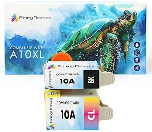 Image of Printing Pleasure 2 (FULL SET) Compatible Advent ABK10 & ACLR10 Ink Cartridges for Advent A10 AW10 AWP10 - Black/Colour, High Capacity