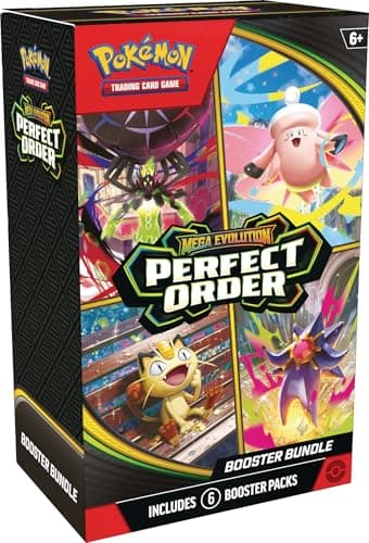 Image of Pokémon TCG: Mega Evolution—Perfect Order Booster Bundle (6 Booster Packs)