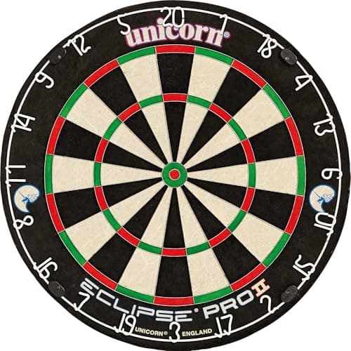 Image of Unicorn Dartboard Darts Board | Eclipse Pro 2 | Flat Profile Number Ring | Championship Quality Sisal Bristle | Staple-Free Construction