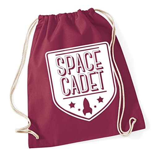 Image of Hippowarehouse Space cadet Drawstring Cotton School Gym Kid Bag Sack 37cm x 46cm, 12 litres