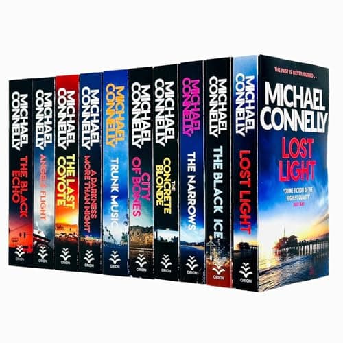 Image of Harry Bosch Series 10 Books Set By Michael Connelly The Late Show, Angels Flight, The Concrete Blond..
