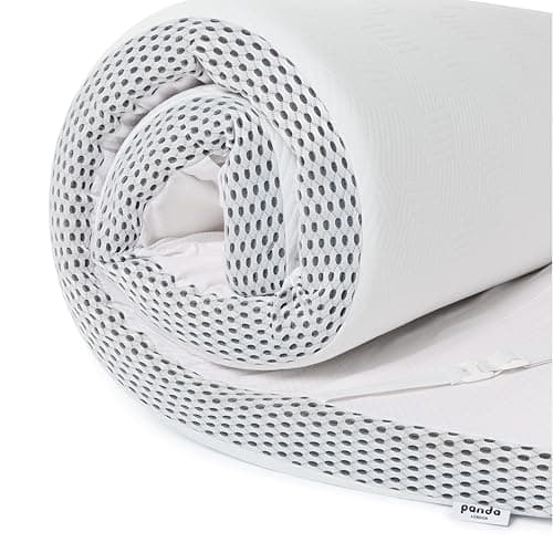 Image of Panda® Hybrid Bamboo Mattress Topper - UK Double | Luxuriously Soft BioCell Foam™, Micro-Springs & Memory Foam | 7.5 cm Thick | Orthopaedic Neck, Spine, Hip Support | Hypoallergenic Cover