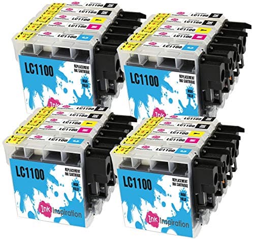 Image of Ink Inspiration® Replacement for Brother LC1100 Ink Cartridges 20-Pack, Use with Brother DCP-145C 165C 195C 197C 375CW 385C 395CN 585CW 6690CW MFC-250C 290C 490CW 5490CN 5890CN 5895CW 6490CW 990CW