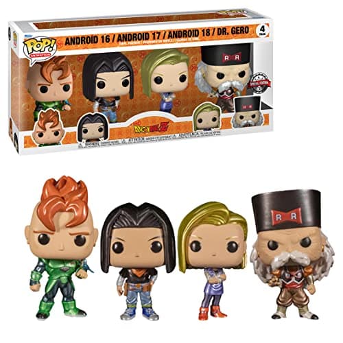 Image of Funko Pop! Animation: Dragon Ball Z - Android 16-4PK - Collectable Vinyl Figure - Gift Idea - Official Merchandise - Toys for Kids & Adults - Anime Fans - Model Figure for Collectors and Display