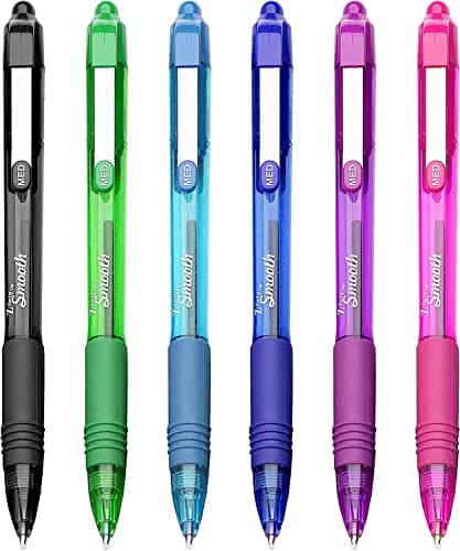 Image of Zebra Z-Grip Smooth - Retractable Ballpoint Pen - Assorted Pack of 6