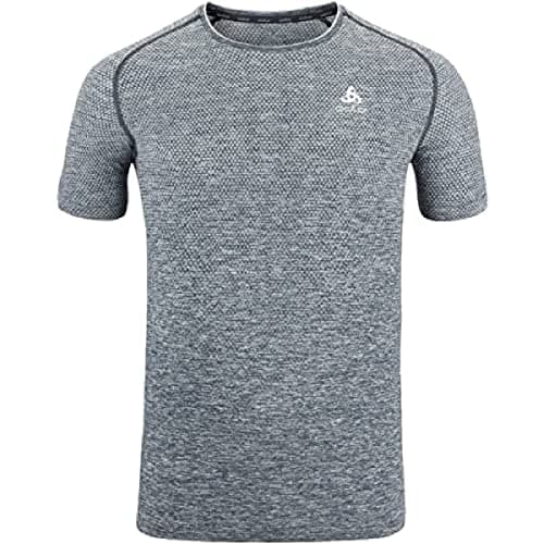 Image of Odlo Men Short Sleeve Running Shirt ESSENTIAL SEAMLESS, grey melange, XL