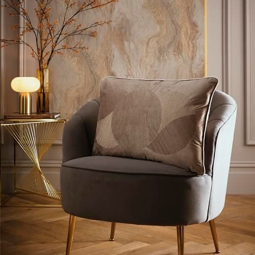 Image of Laurence Llewelyn‑Bowen Venus Desire Cushion 40 x 60cm Mink – Soft Velvet Decorative Design with Piped Edge, Filled Pad Included