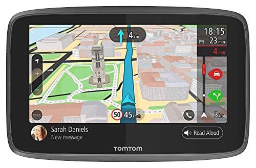 Image of TomTom GO 6200 car navigation system (6 inches with updates via Wi-Fi, lifelong traffic via SIM card, world maps, hands- calling)