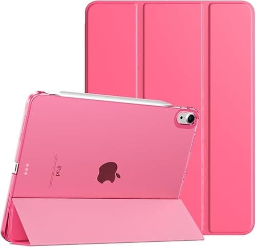 Image of M TECH Smart Case for iPad Air 11-inch M3 2025, M2 2024/10.9" Air 5th 4th Generation 2022 2020, Protective Slim Fit Flip Folio Stand Case, Smart Book Cover for iPad Air 6 5 4 (Pink)
