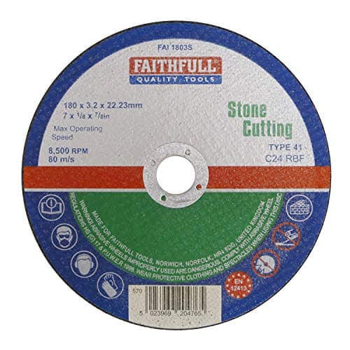 Image of Faithfull FAI 1803S Cut Off Wheel 180 x 3.2 x 22mm Stone