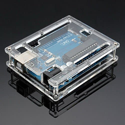 Image of Youmile Uno R3 Case Enclosure New Transparent Gloss Acrylic Computer Box Compatible with Arduino UNO R3