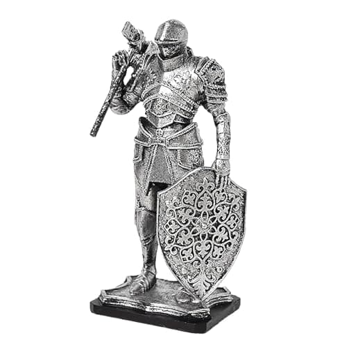 Image of Decorative Resin Knight Statue Office Statue | Creative Interior Decoration for Office, TV Shelf, Bedside Table, Living Room, Bedroom, Entrance, Balcony and Garden – Home Gift Idea