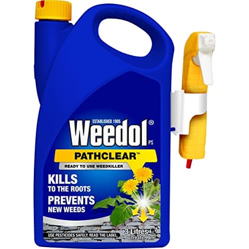 Image of Weedol Pathclear Weedkiller with Manual Sprayer, Ready To Use, 3L