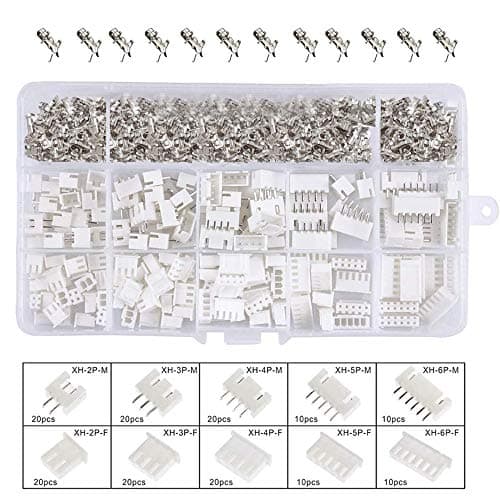 Image of YIXISI 460 PCS 2.54mm JST-XH 2/3 / 4/5 / 6 Pin Housing Connector Adapter Plug (JST Connector Kit)