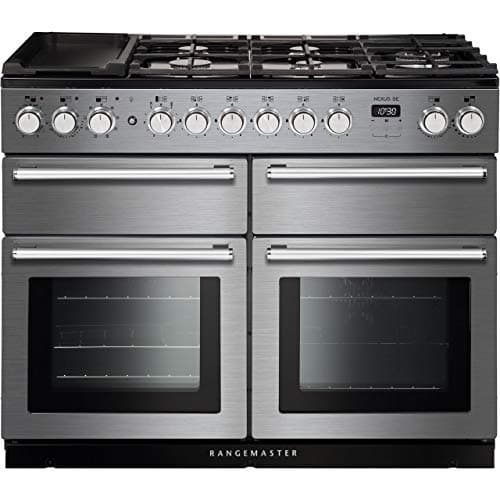 Image of Rangemaster Nexus SE NEXSE110DFFSS/C 110cm Dual Fuel Range Cooker - Stainless Steel / Chrome