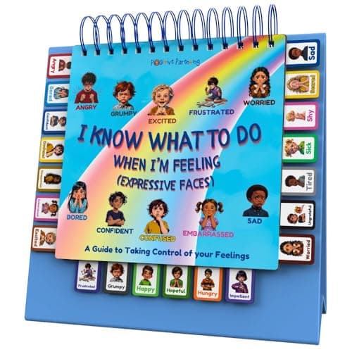 Image of Thought-Spot I Know What to Do Flipbook Emotional Regulation Book for Kids Reinforces for Positive Behavior Serves as Emotions Wheel or Feelings Chart (Expressive Faces Flipbook)