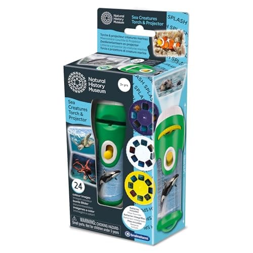 Image of Natural History Museum Sea Creatures Torch and Projector,Multicolor,11.5 x 3 x 3 centimeters