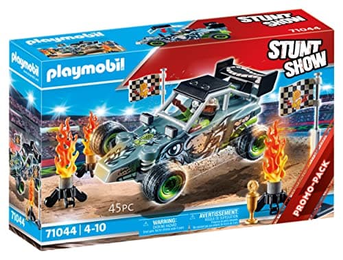 Image of Playmobil 71044 Stunt Show Racer Promo Pack, Racing, stuntman, Fun Imaginative Role-Play, PlaySets Suitable for Children Ages 4+