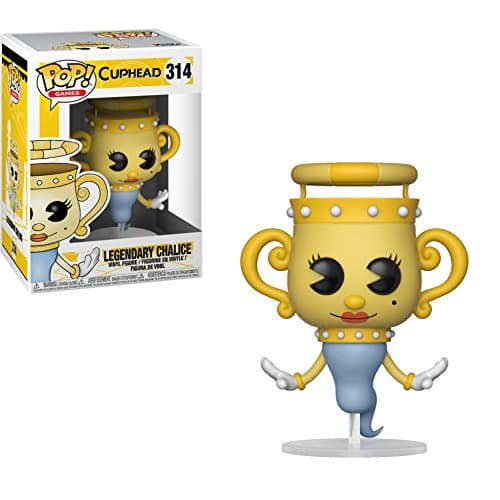 Image of Funko Legendary Chalice: Cuphead x POP! Games Figure & 1 POP! Compatible PET Plastic Graphical Protector Bundle [#314 / 26969 - B]