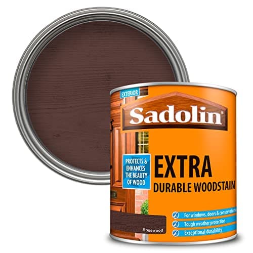 Image of Sadolin EXTRA WOODSTAIN (YELLOW TIN) 1lt - Rosewood