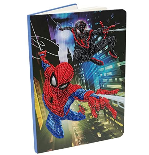 Image of Spiderman Crystal Art Notebook 18x26cm