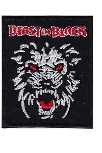 Image of Beast in Black Metal Band Patch Badge Embroidered Iron on Applique Patch Accessory