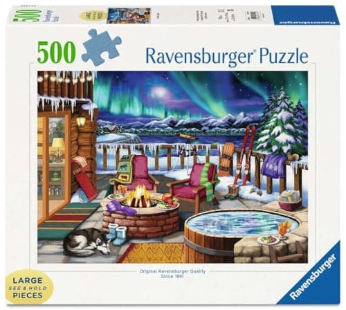 Image of Ravensburger Northern Lights 500 piece Jigsaw Puzzle for Adults and Kids Age 12 and Up