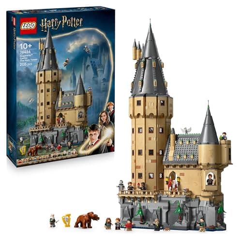 Image of LEGO Harry Potter Hogwarts Castle: The Main Tower - Interactive Castle Toy with Modular Flying Key & Wizard Chess Rooms, plus 12 Minifigures - Gift for 10+ Year Old Boys, Girls & Adult Fans 76454