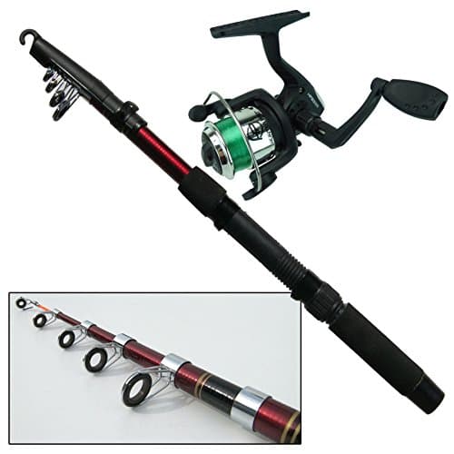Image of Roddarch Junior/Beginners 2m Fishing Rod & Reel Set. Kit Includes Rod, Reel, Line & Holder. Suitable for Novices and Children/Kids.