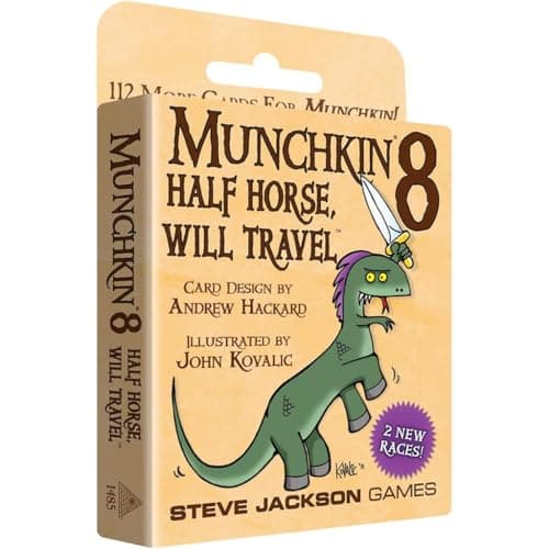 Image of Steve Jackson Games | Munchkin 8: Half Horse Will Travel : Card Game Expansion | 112-Card Expansion, Adults, Kids, & Family, Fantasy Adventure RPG, Ages 10+, 3-6 Players | English