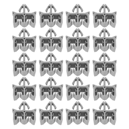 Image of ECSiNG 20 Pieces Car Bake Line Retaining Clips 32.5x17mm Plastic Brake Retaining Line Retaining Clips Compatible with VW Compatible with TOYOTA
