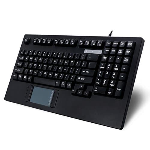 Image of Adesso AKB-425UB - Easytouch Rackmount USB Touchpad Keyboard, Black