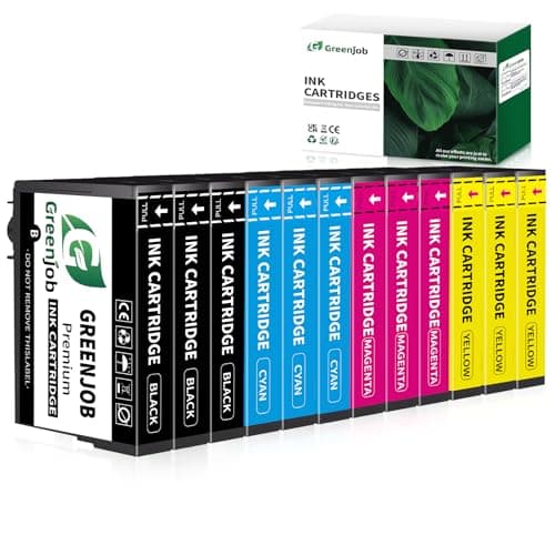Image of Greenjob Compatible 405XL Ink Cartridges Multipack Replacement for Epson 405 XL Compatible with Workforce Pro WF-3820 WF-4820 WF-7310 WF-7830 WF-7835 WF-7840 WF-3825 WF-4825 WF-4830 Printer (12-Pack)