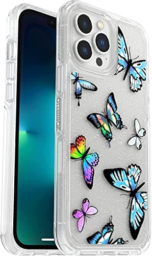 Image of OtterBox Symmetry Clear Case for iPhone 13 Pro Max/iPhone 12 Pro Max, Shockproof, Drop proof, Protective Thin Case, 3x Tested to Military Standard, Butterfly