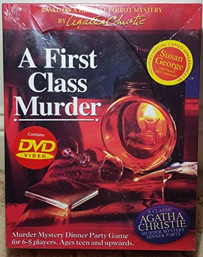 Image of A Classic Agatha Christie Murder Mystery Dinner Party with DVD Hercule Poirot A First Class Murder