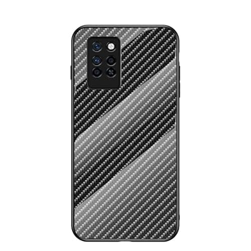Image of Rfvzubemok Compatible with Huawei P40 Pro Plus 5G Case,Anti-drop 2 in 1 (PC Glass back panel+TPU) Phone Case Cover Black