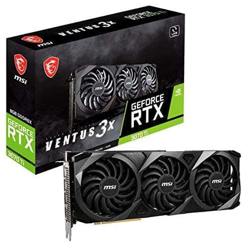 Image of MSI Gaming GeForce RTX 3070 Ti 8GB GDRR6X 256-Bit HDMI/DP Nvlink Tri-Frozr 2 Ampere Architecture OC Graphics Card (RTX 3070 Ti Ventus 3X 8G OC)