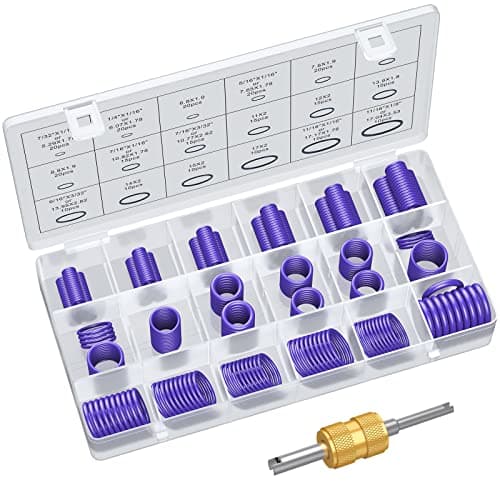 Image of AUTOUTLET 270 PCS O Rings Kit Purple 18 Sizes Car Air Conditioning O-Ring Assortment Set with Valve Core Removal Tool for Door, Window, Electric Appliance, Bearing, Pump, Roller Auto, Home Appliances