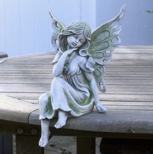 Image of Fifi Fairy Resin 30cm sitting Garden Fairy Ornament/Statue