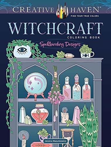 Image of Creative Haven Witchcraft Coloring Book: Spellbinding Designs